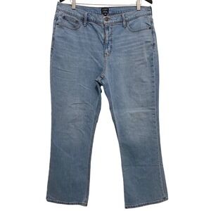 J.Crew Mid Rise Flare Crop Jeans Light Wash Denim Women's Size 32